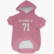 Warren McClendon Jr. Los Angeles Rams  Dog & Cat Pet Hoodie - Pink