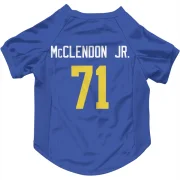 Warren McClendon Jr. Los Angeles Rams  Dog & Cat Pet Jersey - Royal