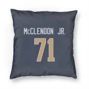 Warren McClendon Jr. Los Angeles Rams  Pillow Cover (18 X 18) - Navy