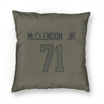 Warren McClendon Jr. Los Angeles Rams  Pillow Cover (18 X 18) - Olive