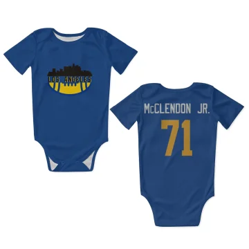 Warren McClendon Jr. Los Angeles Rams   Royal  Infant & Newborn Bodysuit - Gold