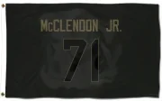 Warren McClendon Jr. Los Angeles Rams  Service Flag (3 X 5) - Black