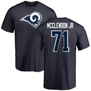 Warren McClendon Jr. Men's Los Angeles Rams Logo T-Shirt - Navy