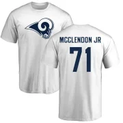 Warren McClendon Jr. Men's Los Angeles Rams Logo T-Shirt - White