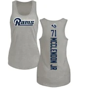 Warren McClendon Jr. Women's Los Angeles Rams Backer Tank Top - Ash