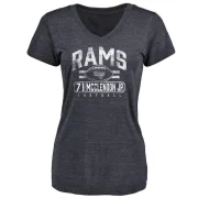 Warren McClendon Jr. Women's Los Angeles Rams Flanker T-Shirt - Navy