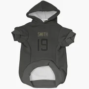 Xavier Smith Los Angeles Rams  Service Dog & Cat Pet Hoodie - Black