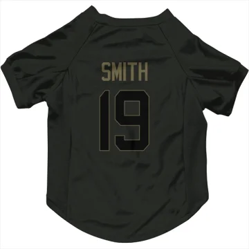 Xavier Smith Los Angeles Rams  Service Dog & Cat Pet Jersey - Black